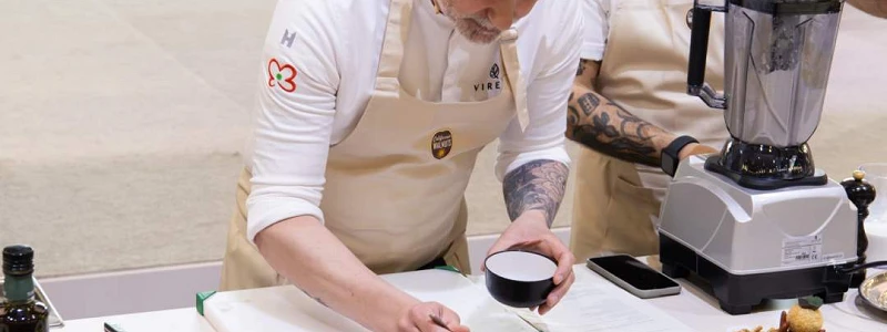 Rodrigo de la Calle shoow cooking con Nueces de California